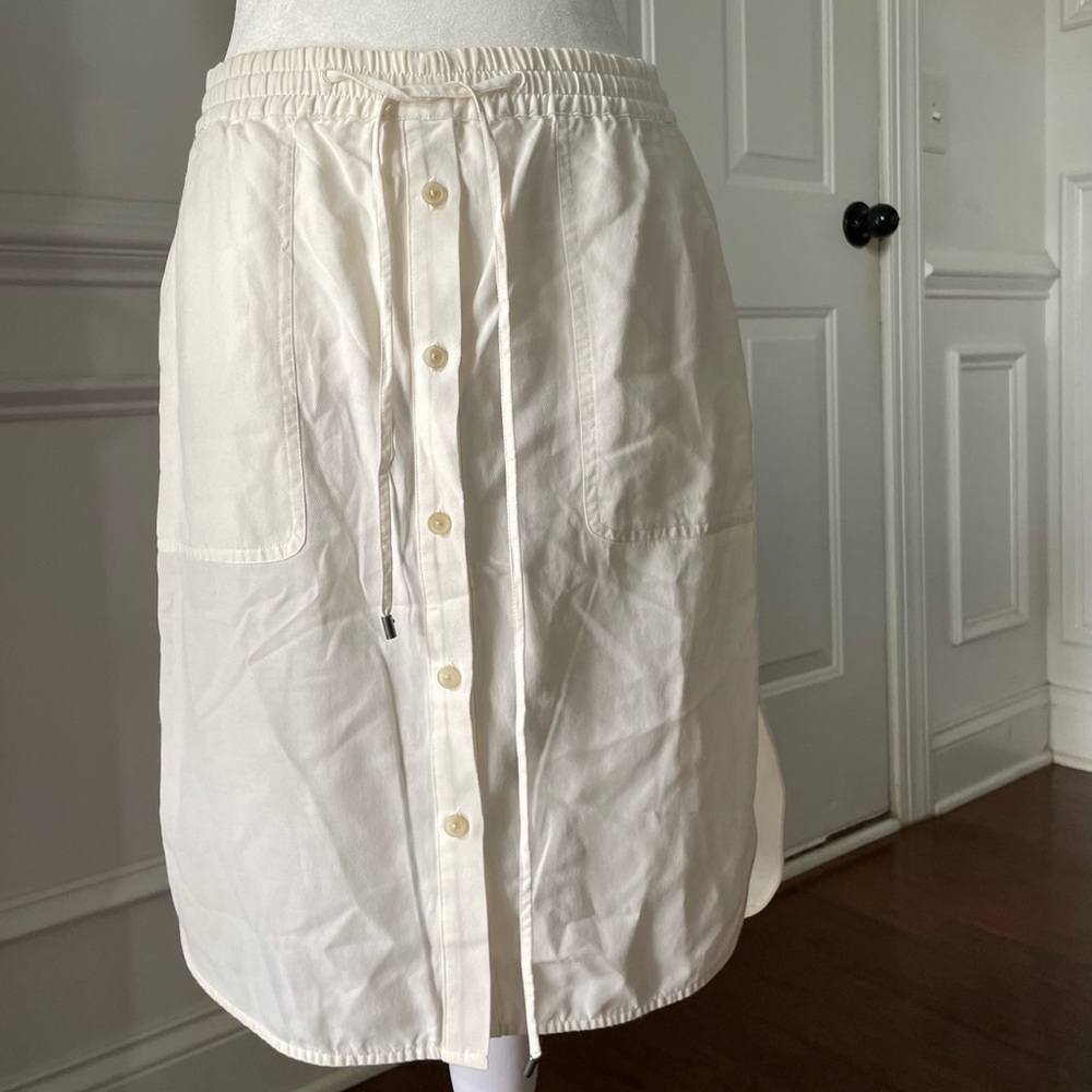 Vince Skirt - Button-Front White Size XSmall - Picture 2 of 6